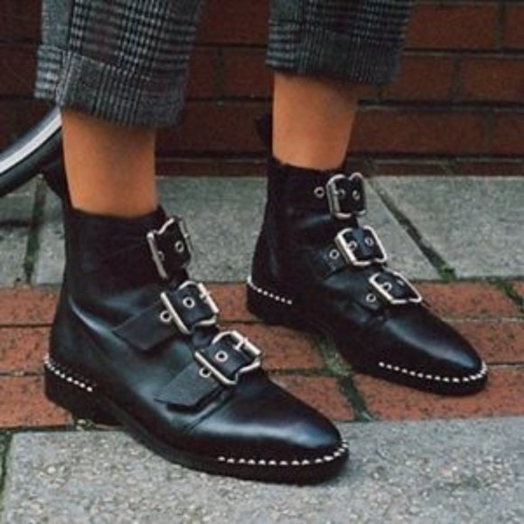 Buckle Ankle Boots -100% Leather Sheep. - Picture 3 of 6